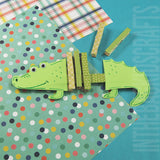 Clothespin Alligator Craft Fine Motor Activity for Kids