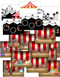 Fingerprint Craft Circus Printables