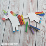 Unicorns, Zebras and Tigers...Oh My!!!   Clothespin Animal Crafts Collection