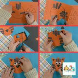 Easy Tiger Craft Fine Motor Activity with Washi Tape