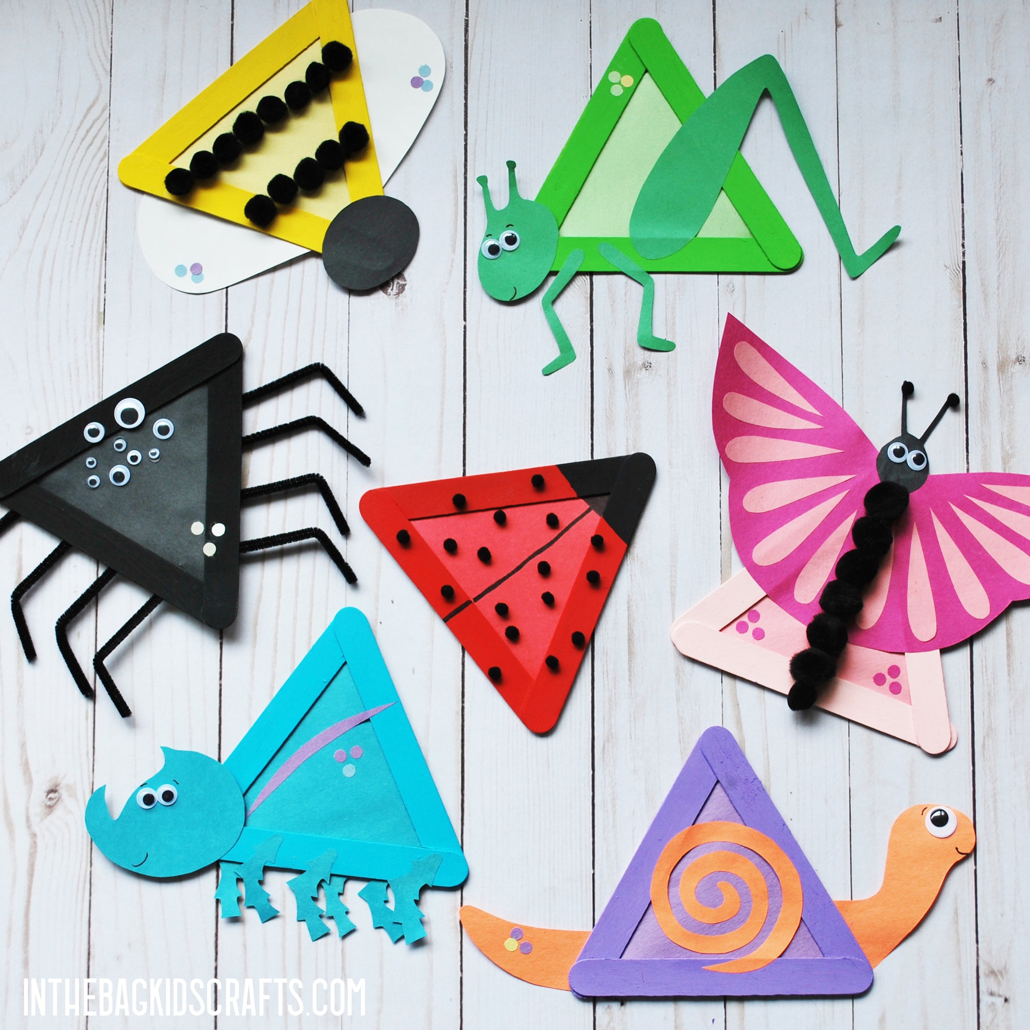 Triangular Craft Triangle Crafts For Preschoolers DIY Kids' Christmas Tree Craft