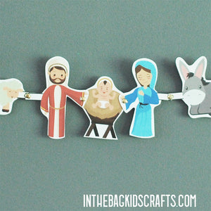 Nativity Banner Craft Printable