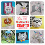 Recycled Newspaper Crafts for Kids eBook
