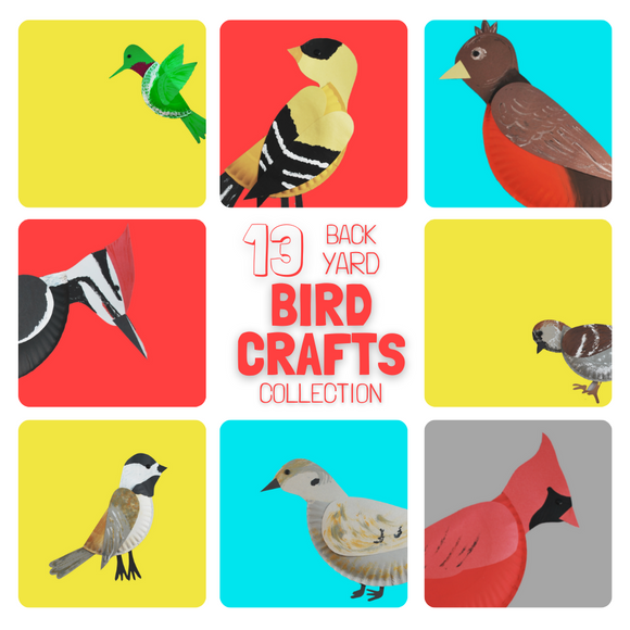 13 Backyard Bird Crafts Collection (Digital Download)