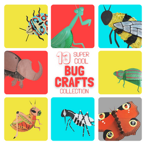 13 Super Cool Bug Crafts Collection (Digital Download)