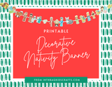 Nativity Banner Craft Printable