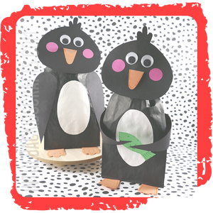 Paper Bag Penguin Craft