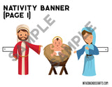 Nativity Banner Craft Printable