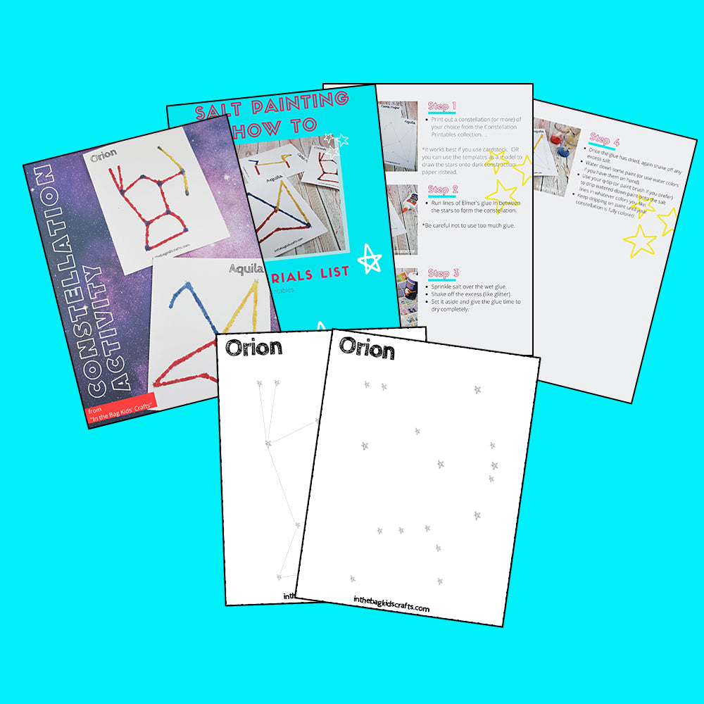Constellations For Kids: Free Printable! - Little Bins for Little Hands, image size:1000x1000