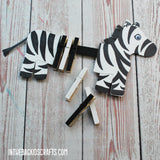 Unicorns, Zebras and Tigers...Oh My!!!   Clothespin Animal Crafts Collection